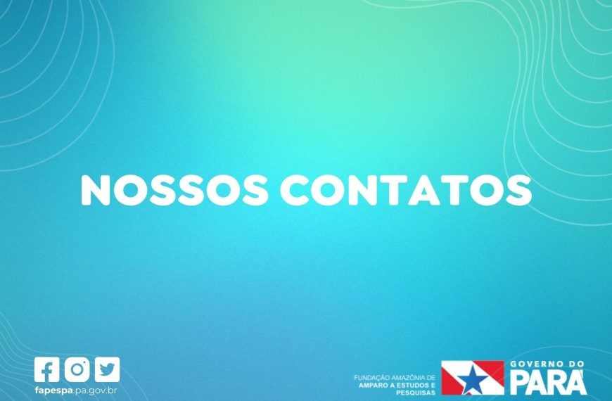 Confira os nossos contatos: